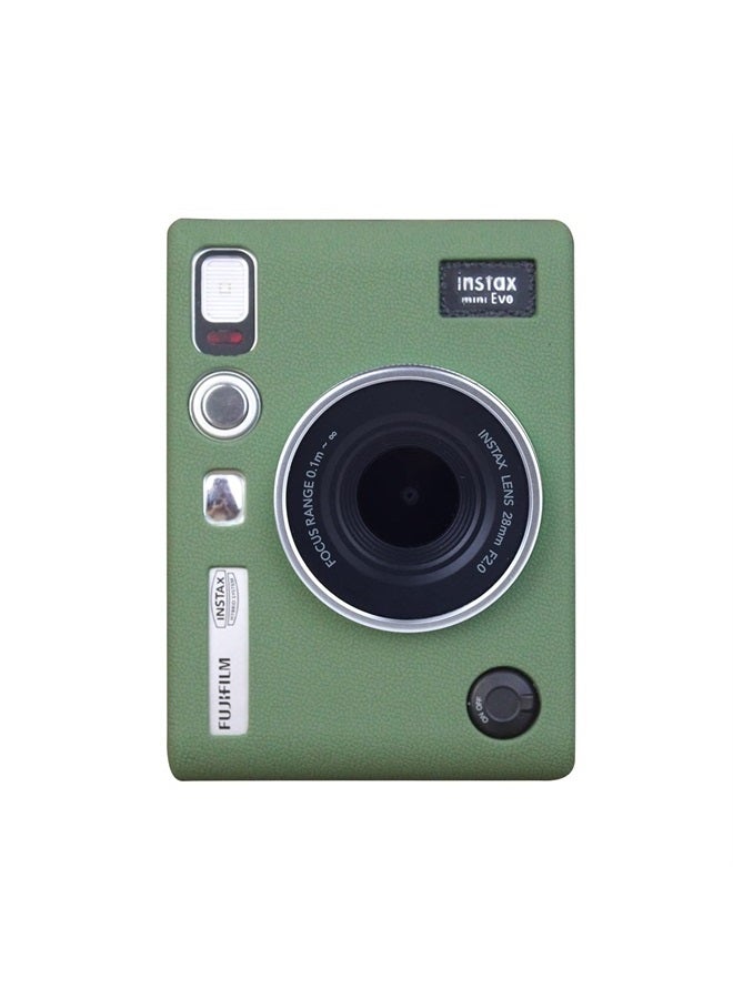 Rieibi Camera Case for Instax Mini EVO - Silicone Protective Case for Fuji Instax Mini EVO Instant Camera - Soft Rubber Lightweight Case for Fujifilm Instax Mini Evo - Green - Image 2