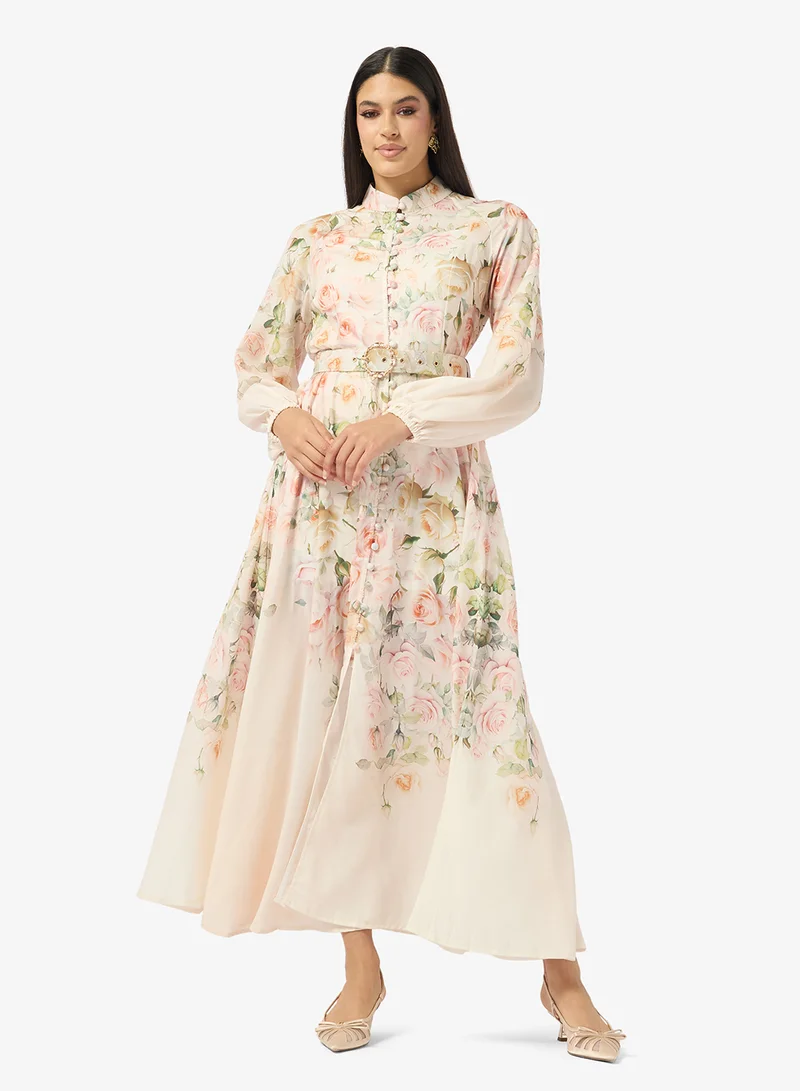 ELLA Abstract Print Dress