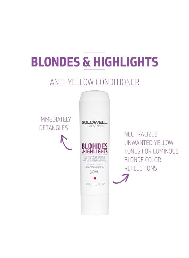 Goldwell Dualsenses Blondes & Highlights Anti-Yellow Conditioner 300mL - Image 2