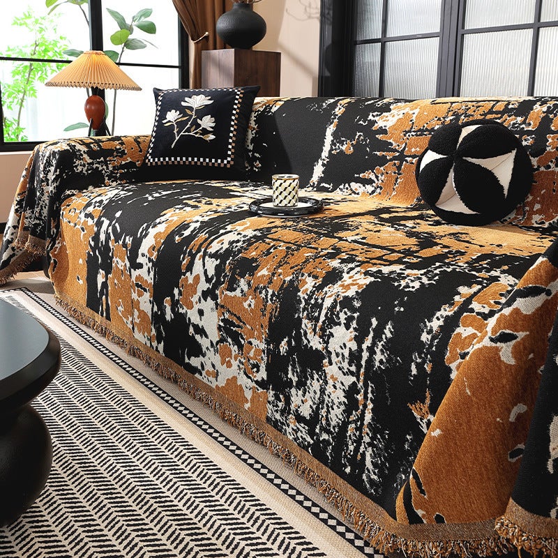 Sofa Cover Cloth Double-Sided Chenille Sofa Towel Four Seasons Universal A Whole Full Cover Sofa Cushion Cover - Image 2