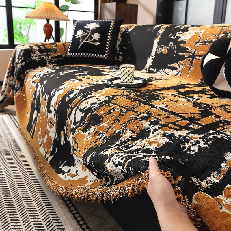 Sofa Cover Cloth Double-Sided Chenille Sofa Towel Four Seasons Universal A Whole Full Cover Sofa Cushion Cover - Image 3