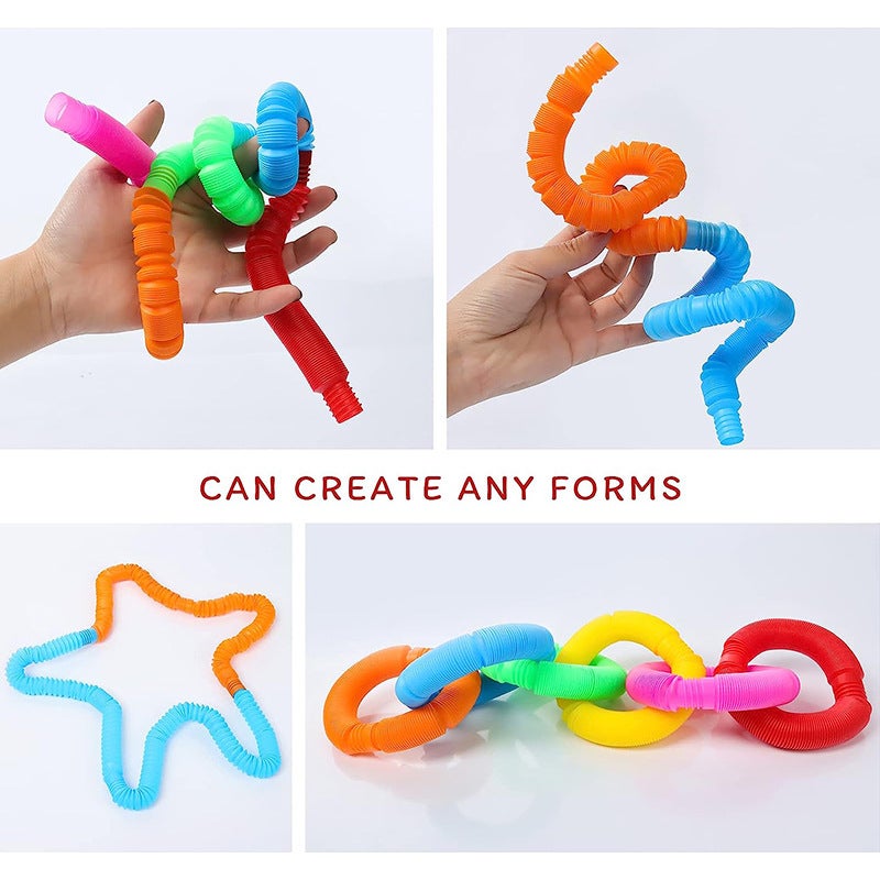 Pop Tube Colorful Stretch Plastic Pipe Stress Relief Toy - Image 5