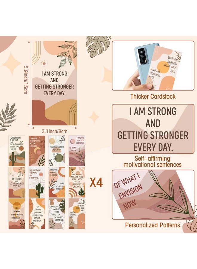 ANGOLIO 144Pcs Positive Affirmation Gift Set Gratitude Affirmation Cards With Pens Daily Encouragement Journal Daily For Women Stress Relief Self Care Gift For Home School Office Supplies - Image 2