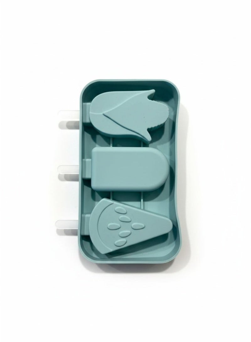 قوالب مصاصات سيليكون مع غطاء - قالب لصنع الآيس كريم/المصاصات - Image 1