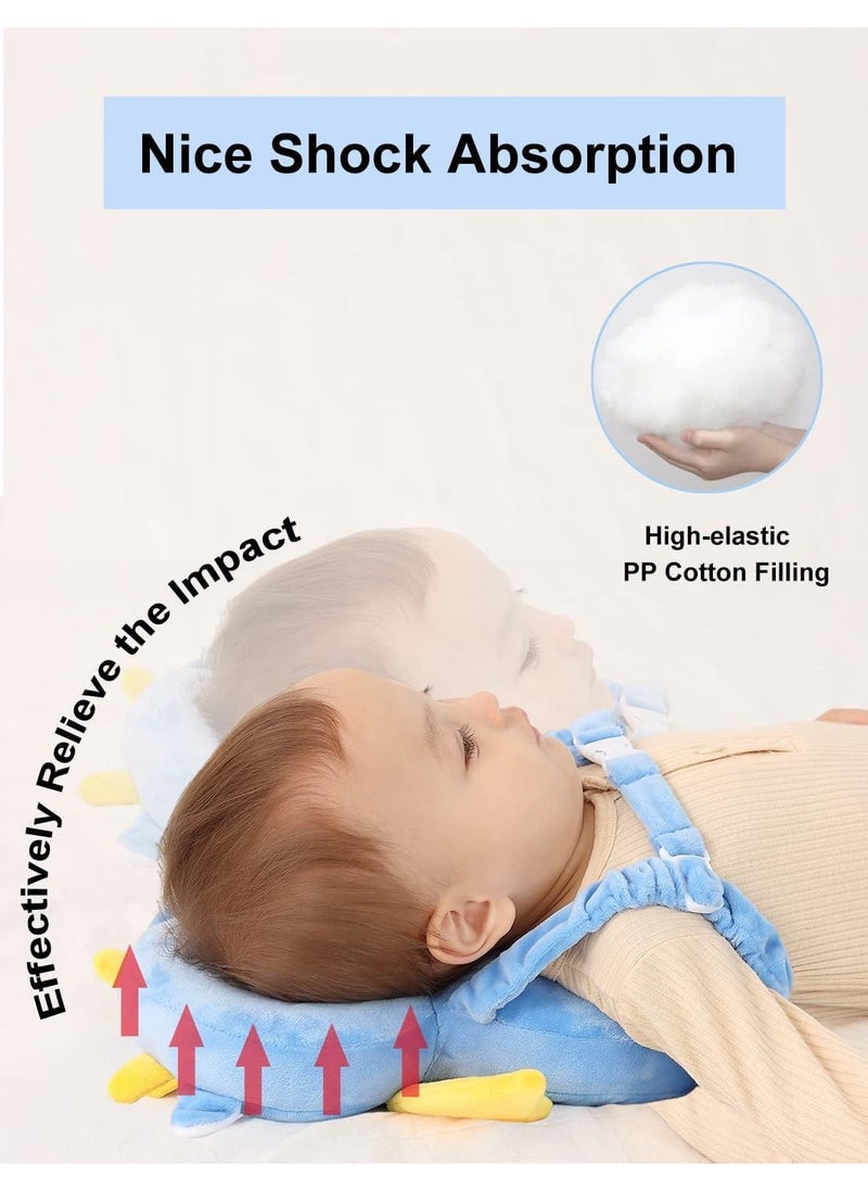 NNEWVANTE Baby Head Protection Pillow Head Protection Backpack Safety Pads Adjustable Size Baby Head Protector for 4-24 Months Toddler Baby Safety Helmet Baby Harness Baby Walking(Wyvern)  - Image 3