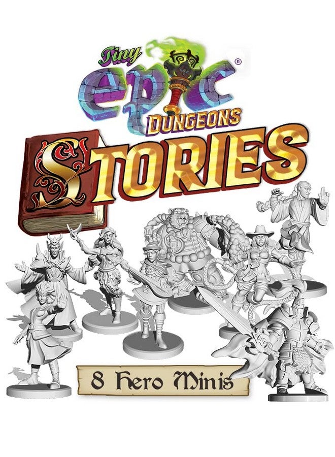 Gamelyn Games Tiny Epic Dungeons: Stories Expansion - Includes 8 New Hero Miniatures - Image 2