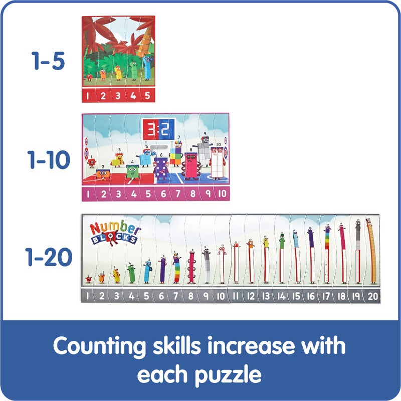 hand2mind Numberblocks Sequencing Puzzle Set, ï»¿Sequence Cards, Matching Game, Math Toys, Toddler Educational Toys, Preschool Learning Activities, Kids Birthday Gifts, Easter Basket Stuffers for Kids - Image 5