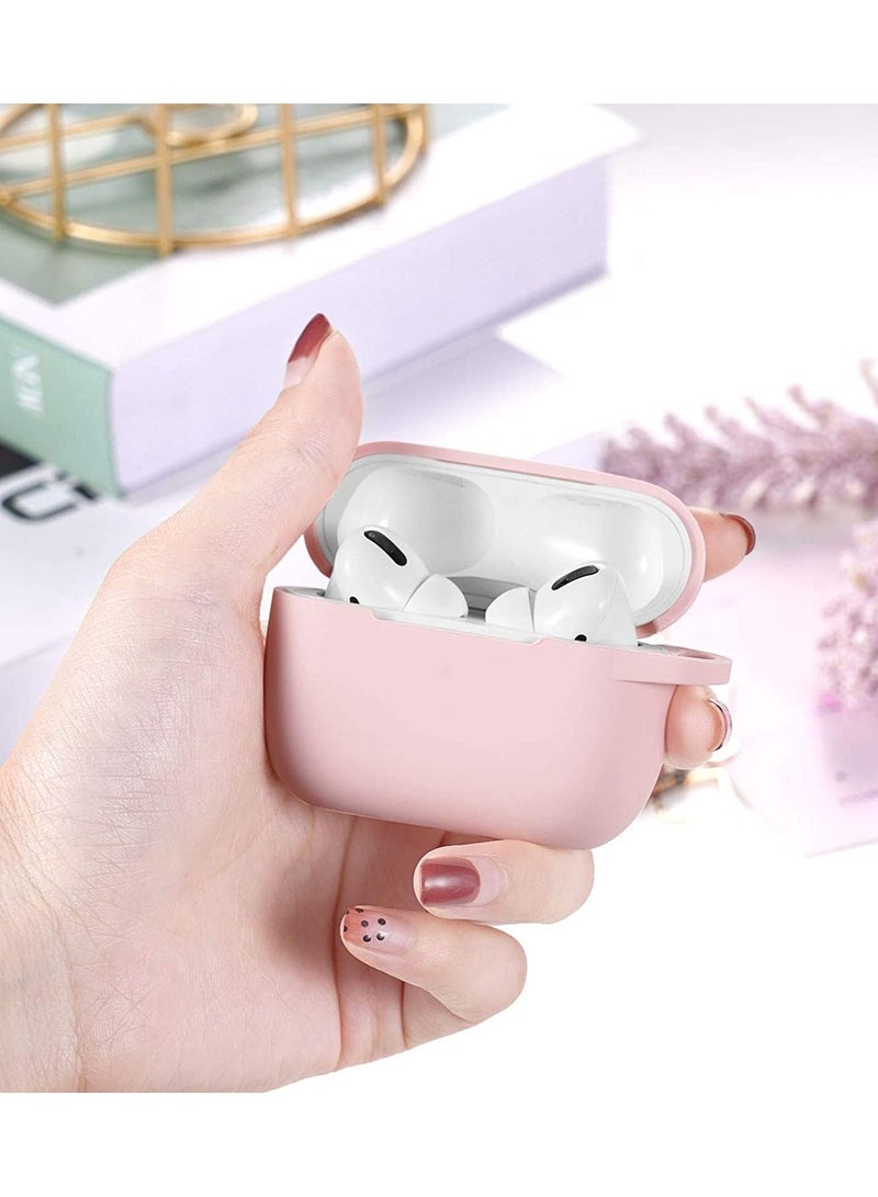 ACLIX AirPods Pro Generation Case Cover, Protective Silicone Skin Accessories with Keychain for Apple AirPods Pro Generation 2, Front LED Visible, pink - Image 2