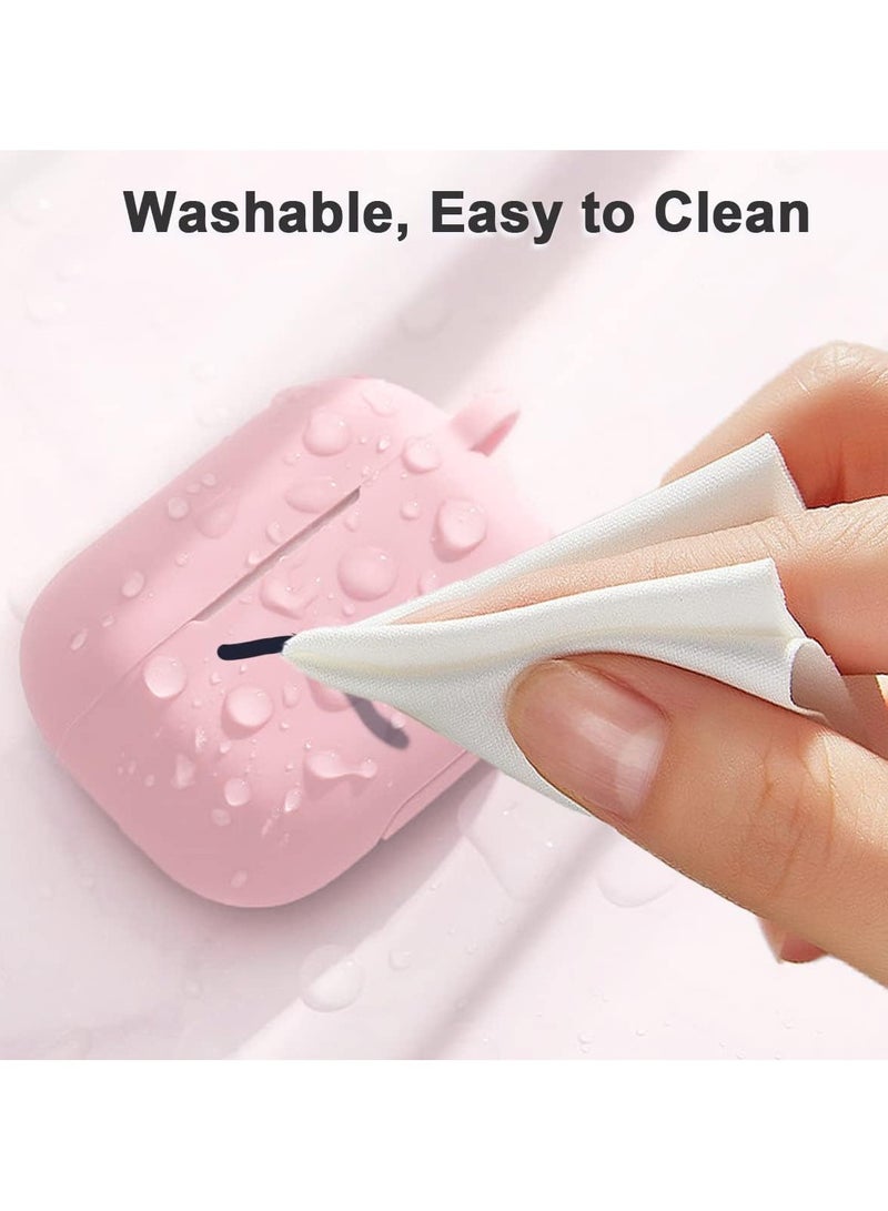 ACLIX AirPods Pro Generation Case Cover, Protective Silicone Skin Accessories with Keychain for Apple AirPods Pro Generation 2, Front LED Visible, pink - Image 3