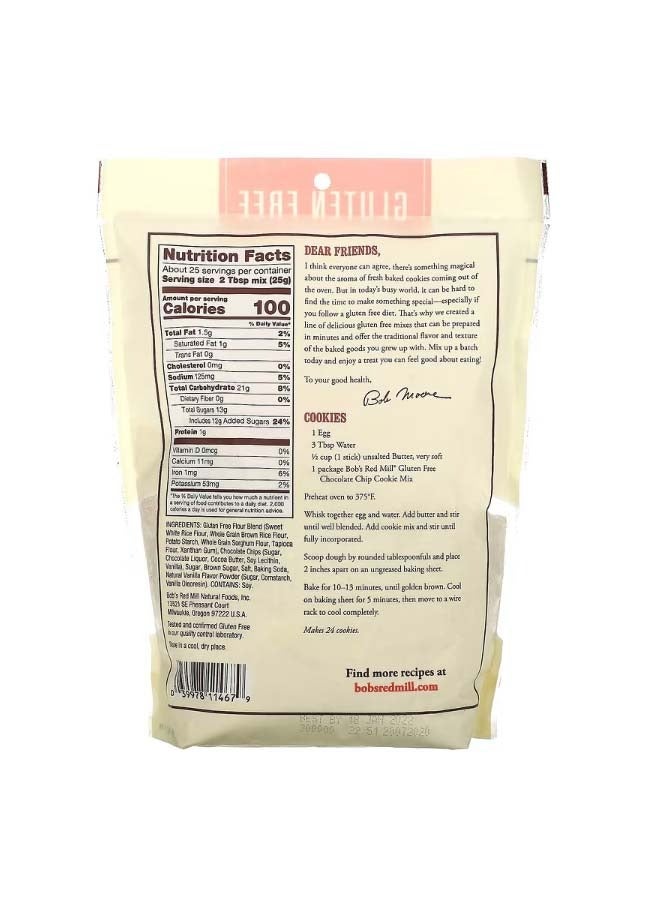 Bob's Red Mill Gluten Free Chocolate Chip Cookie Mix 22 oz 624 g - Image 2