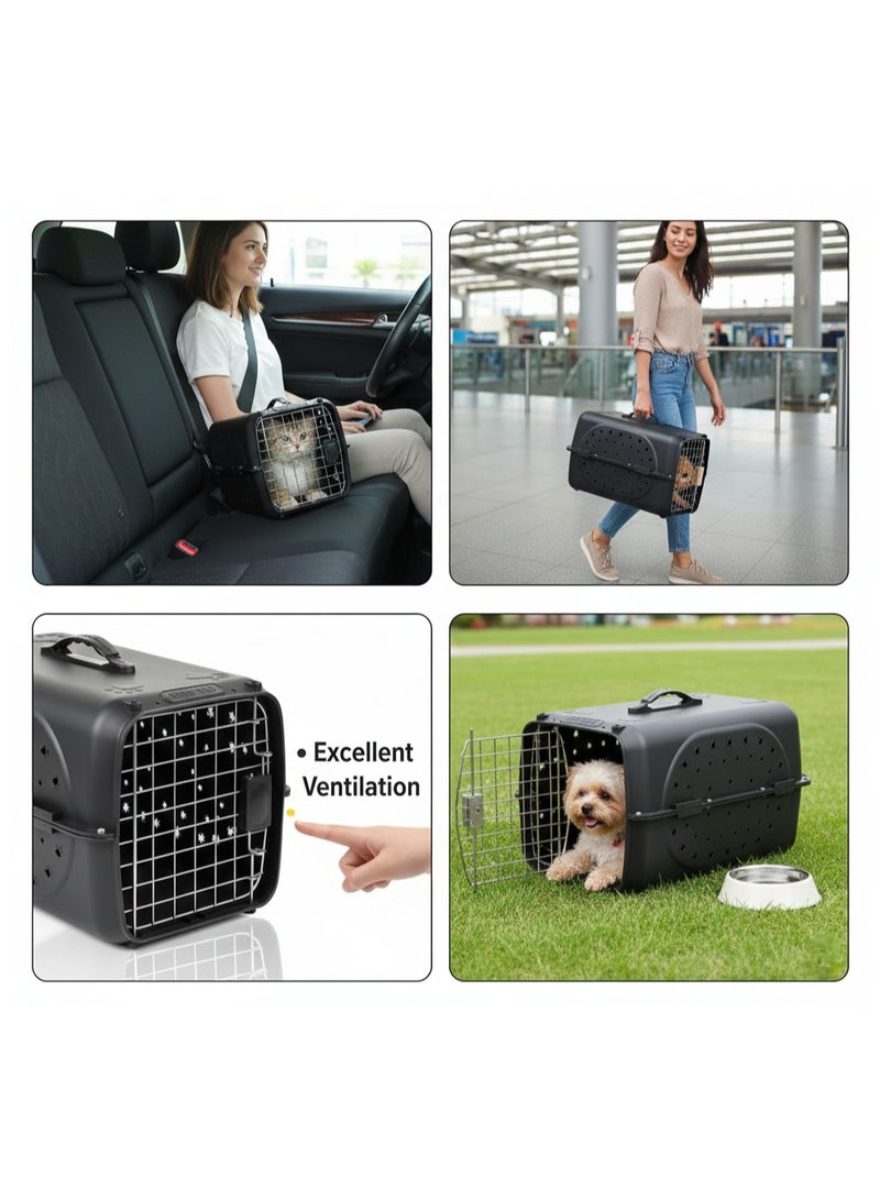 بوكس تنقّل للقطط والكلاب الصغيرة – خفيف، مهوّى، مريح، ومعتمد للطيران – مثالي للنقل، النزهات، والرحلات الجوية - Image 3