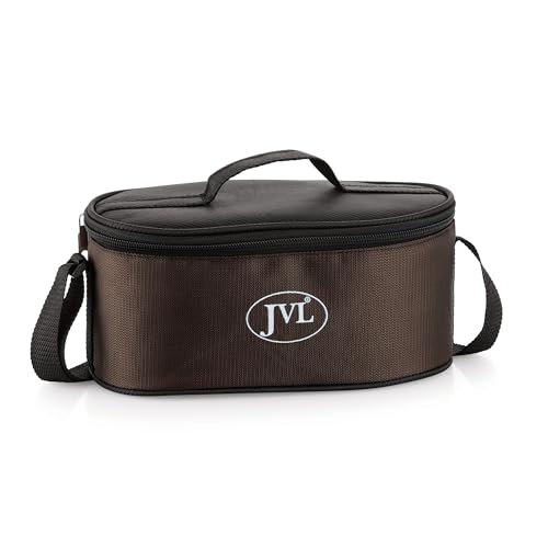 JVL Trixo Stainless Steel Lunch Box Set of 4 Leak-Proof Containers Capactiy Each (300ml) with Insulated Bag & Cutlery Included Ideal for Office, School & Travel (Trixo-3) - Image 2