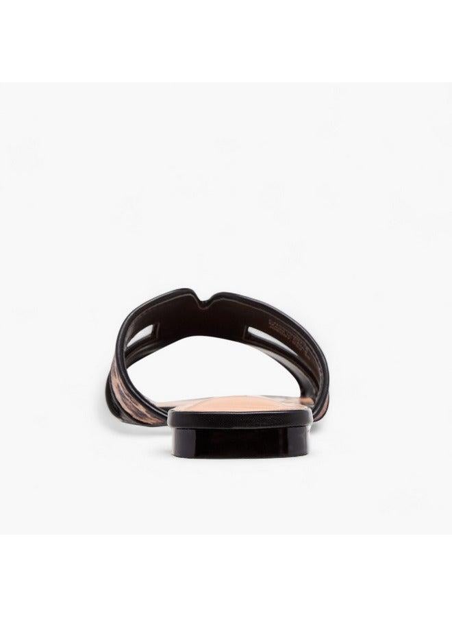 سيليست صنادل نسائية مسطحة سهلة الارتداء بطبعات حيوانات - Image 5