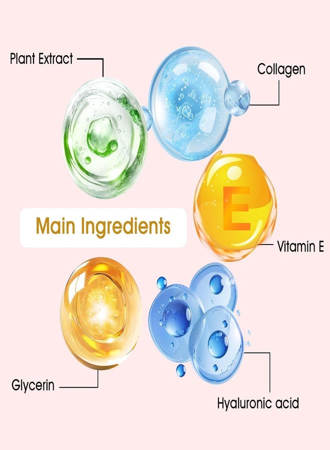 Adofect 40 Pairs Under Eye Patches and Lip Mask 24K Gold Eye Mask for Puffy Eyes Collagen Lip Masks and Crystal Eye Mask Reducing Fine Lines for Women and Men (Gold and Pink) - Image 3