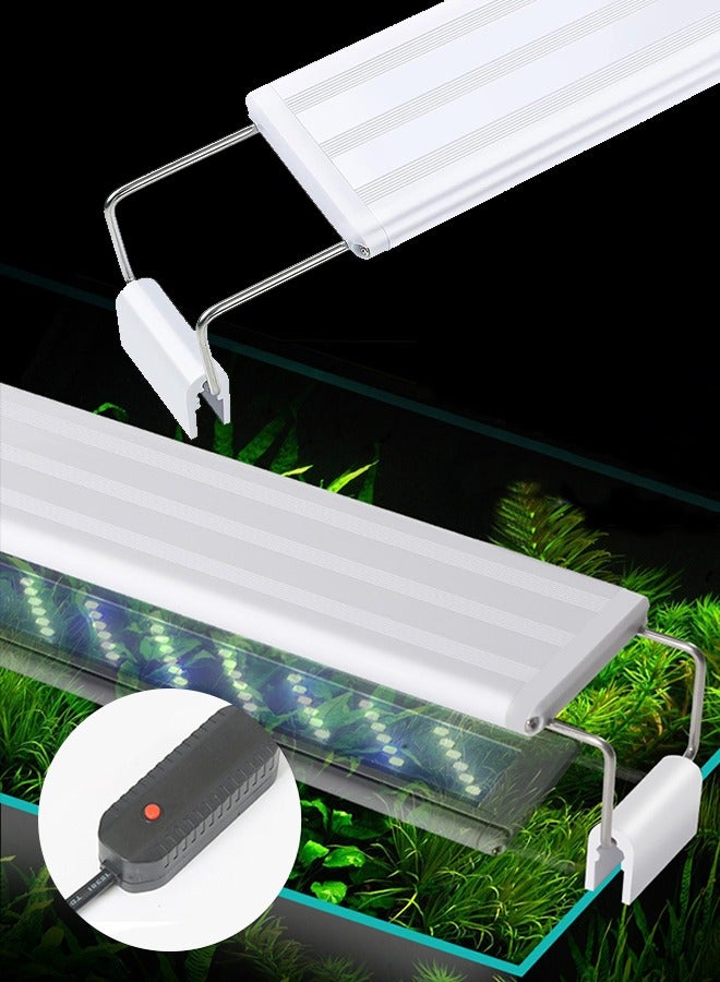 Generic LED Aquarium Light, Full Spectrum Fish Tank Light Fresh Water Stable Extendable Brackets (40cm)  - Image 1