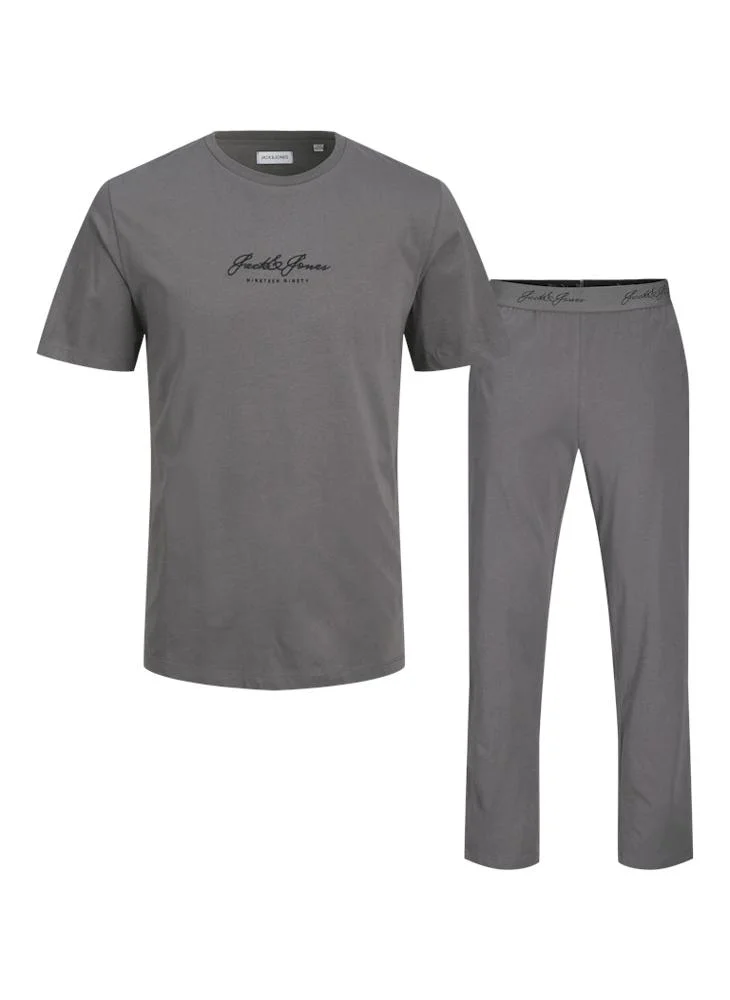 JACK & JONES Casual Regular Fit Crew Neck T-shirt and Pant Set