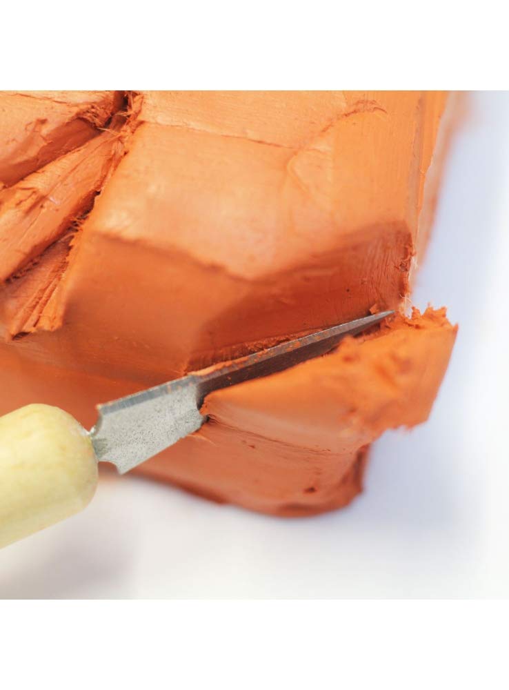 Definite Air Hardening Smooth Clay Non-Baking Clay with Clay Pottery Tools Used for Clay, Ceramic and Crafts Art (Set of 6 Tools) (Terracotta Brown (1 Kg)) - Image 3