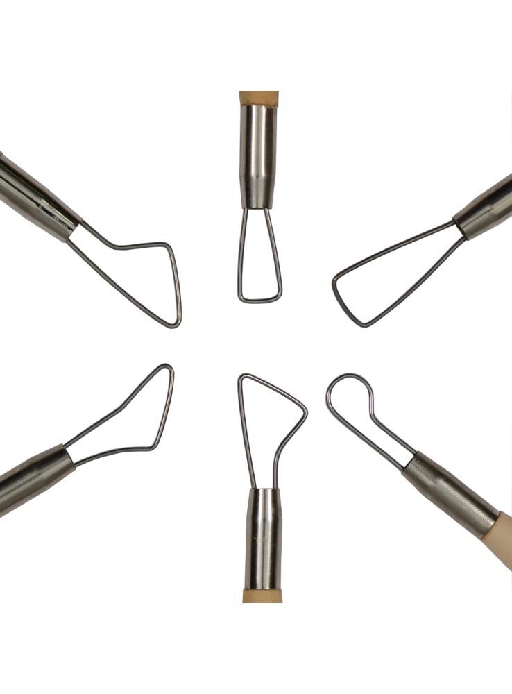 Definite Air Hardening Smooth Clay Non-Baking Clay with Clay Pottery Tools Used for Clay, Ceramic and Crafts Art (Set of 6 Tools) (Terracotta Brown (1 Kg)) - Image 5