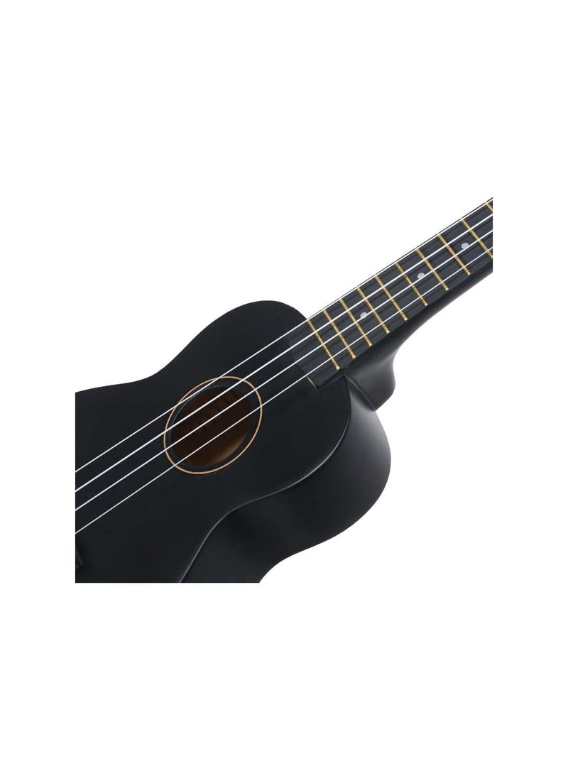 Megarya Ukulele Beginner Mahogany Wood 21Inches Concert Ukulele Hawaii Kids Guitar black color  - Image 4