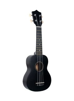 Megarya Ukulele Beginner Mahogany Wood 21Inches Concert Ukulele Hawaii Kids Guitar black color  - Image 1
