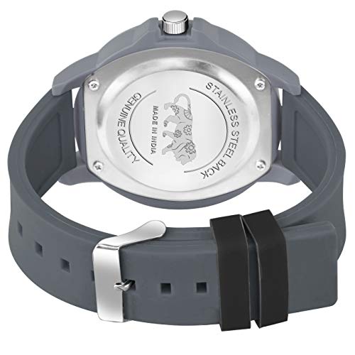 Cloudwood Analogue Rubber Strap Men's & Boy's Watch (Grey Color Dial Grey Colored Strap) - Image 2
