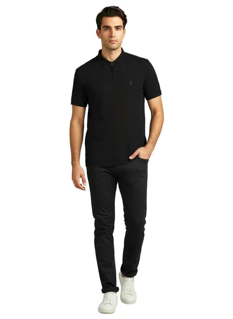 فرنش كونكشن قميص بولو قطني أساسي بشعار بريميوم - Image 4