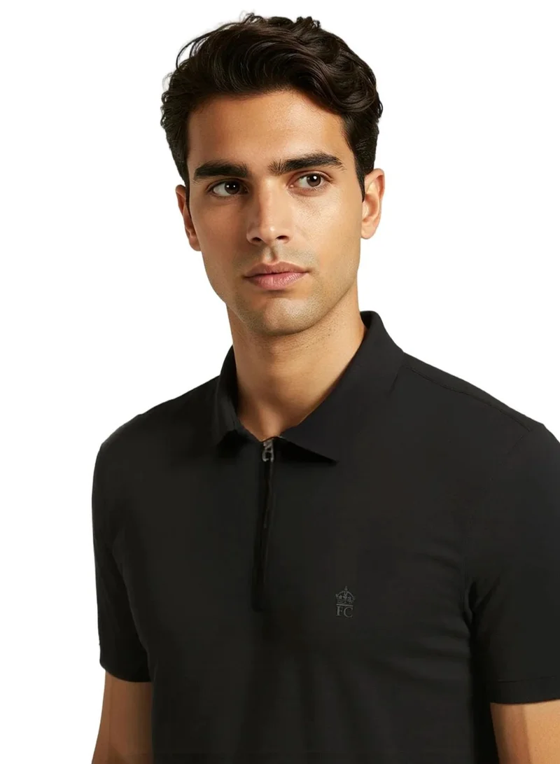 French Connection Basic Premium Cotton Logo Polo Shirt