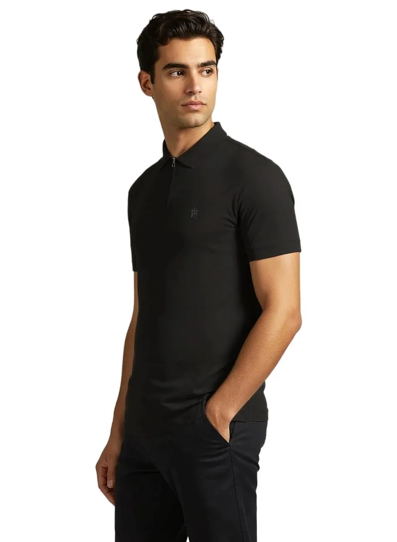 French Connection Basic Premium Cotton Logo Polo Shirt