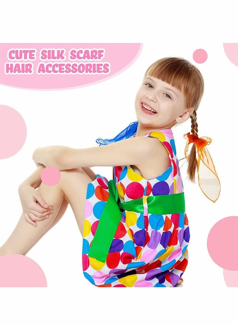 Y&D 60 Pieces Juggling Scarf Square Dance Scarves Props Silky Magic Tricks Performance Accessories Movement Rhythm Band Scarf, x cm, 12 Colors - Image 4