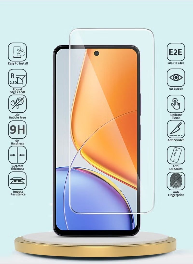JAJEEK vivo Y39 5G 2025 GMAX Premium Tempered Glass Screen Protector – 9H Hardness, Curved 2.5D Edge-to-Edge Clear Coverage, Scratch-Resistant, Bubble-Free Installation, HD Clarity, Touch-Responsive Ultra-Thin Design - Image 2