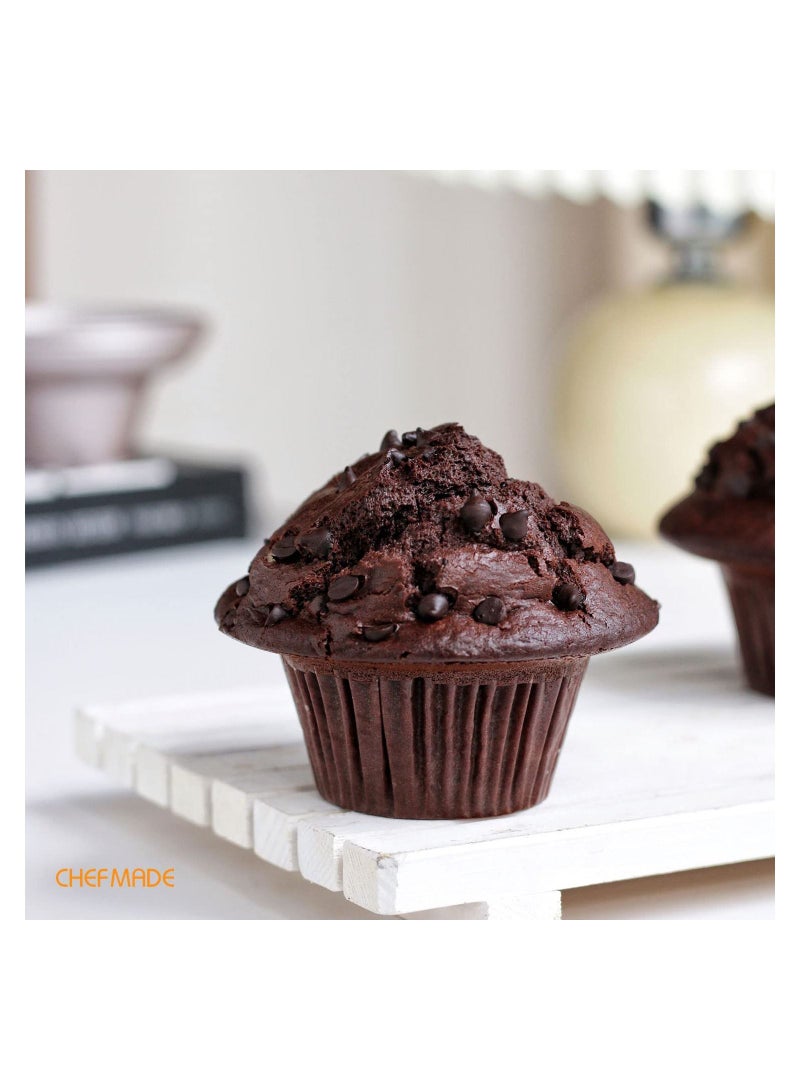 شيف ميد مافن قالب كيك نونستيك 4 بوصة طقم صواني كب كيك 4 قطع - Image 3