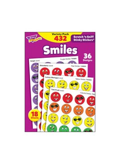 Trend Enterprises Trend Enterprises: Smiles, Scented Scratch 'N Sniff Stinky Stickers, Fun for Rewards, Incentives, Crafts and as Collectibles, 36 Different Designs, 18 Sheets Included, for Ages 3 and Up  - Image 2