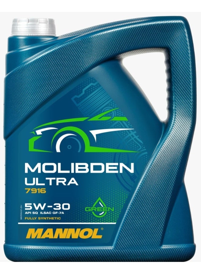 MANNOL MOLIBDEN Ultra Engine Oil 5W-30 Fully Synthetic Engine Oil from Mannol - 5L - Image 1