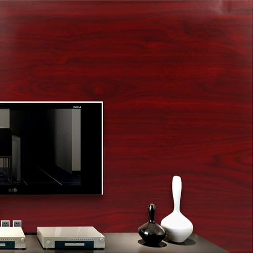 Wollzo Self Adhesive Wood Grain Wallpaper Waterproof Old Furniture Vinyl Stickers Wooden Door Wardrobe (45 x 500 cm) - Image 3