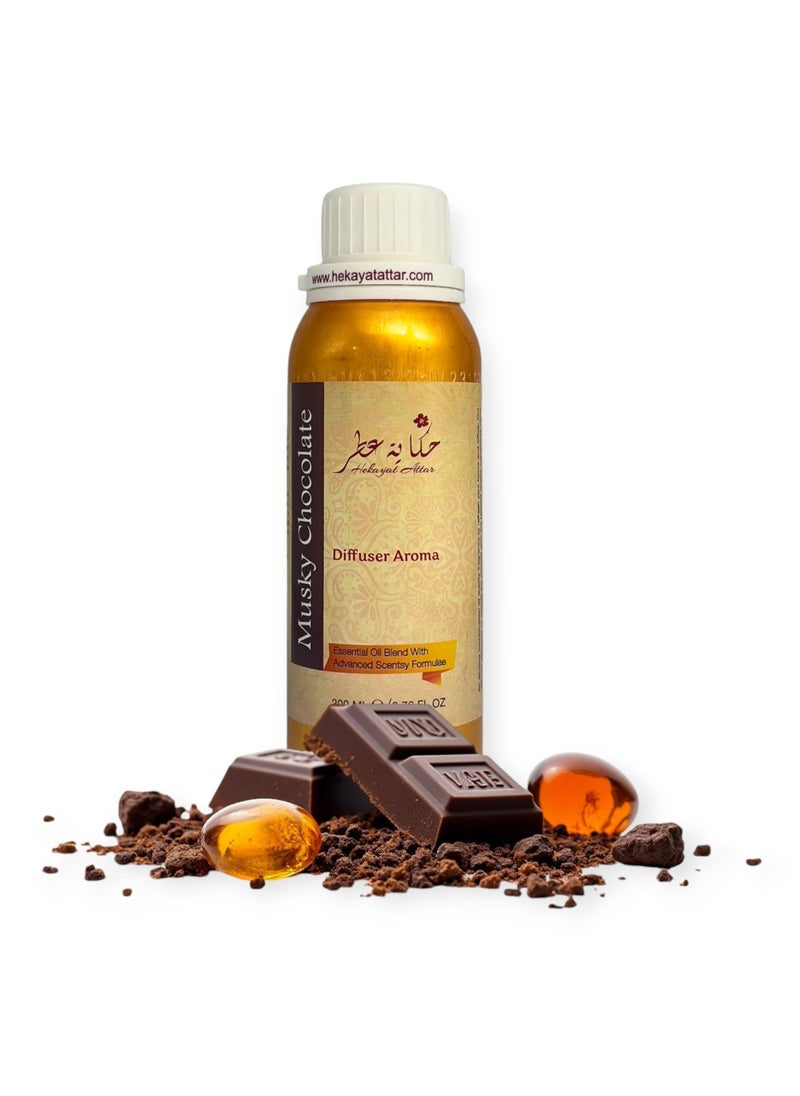 Hekayat Attar - Musky Chocolate 200 ML Diffuser Oil - Image 1