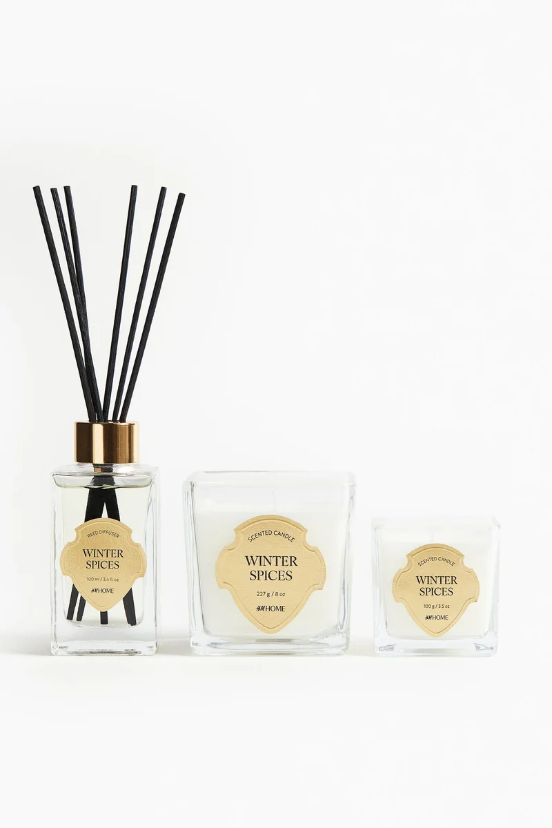 H&M Small scented candle in glass holder