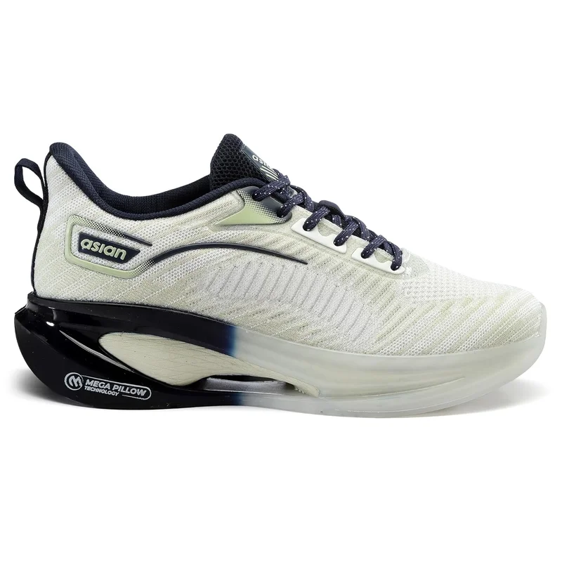 أسيان White Pista Sneakers for Men