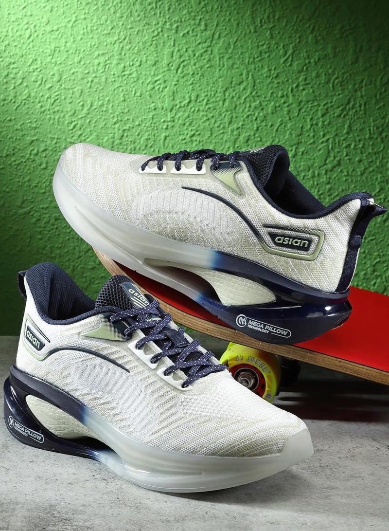 Asian White Pista Sneakers for Men - Image 3