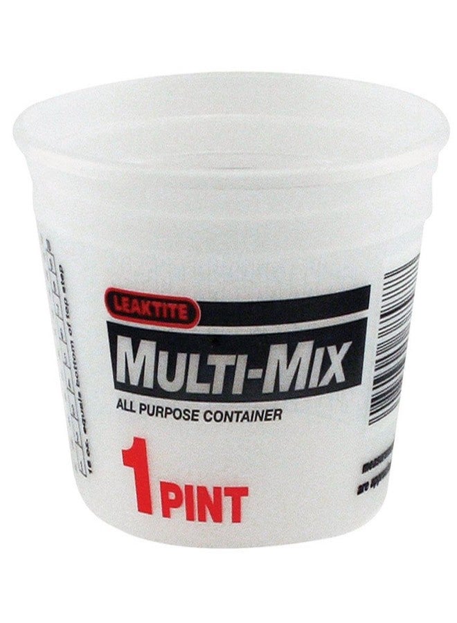 Leaktite 1M3500 Multi-Mix All Purpose Calibrated Container, 1-Pint (Pack of 25) - Image 1