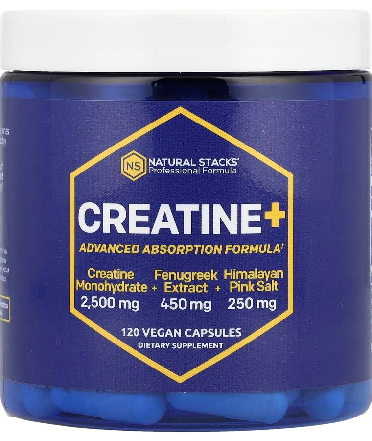 Natural Stacks Creatine+ 120 Vegan Capsules