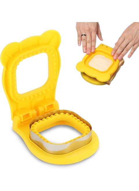 ZSIGNS Square Shaped Sandwich Cutter 4 inch Uncrustables Sandwich Maker Sandwich Cutter and Sealer for Kids Lunch Breakfast Easy to Use DIY Bread Sandwich Maker