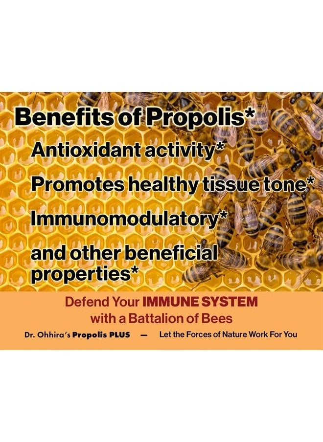 essential formulas - Dr. Ohhira's Propolis Plus with Brazilian Green Propolis 120 Capsules - Image 1