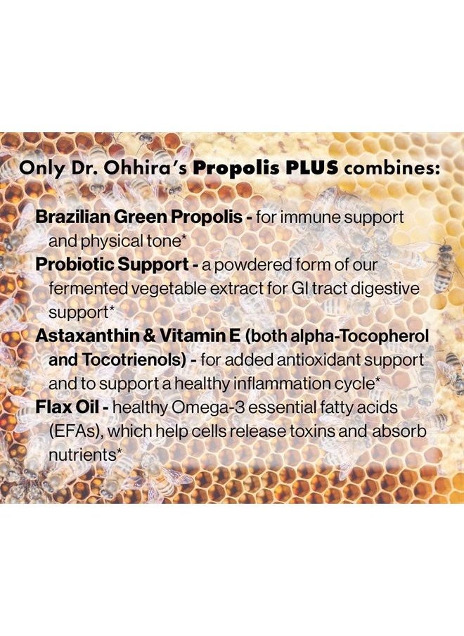 essential formulas - Dr. Ohhira's Propolis Plus with Brazilian Green Propolis 120 Capsules - Image 1