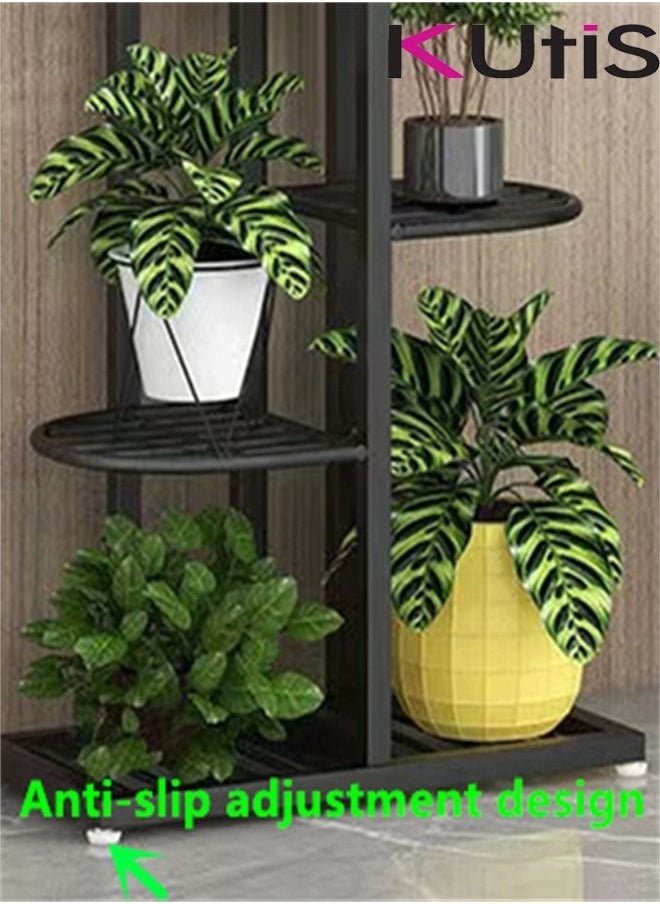 Kutis Flowers Pot Plant Display Stand Painted Steel Black 93x46x22 Centimeter  - Image 4