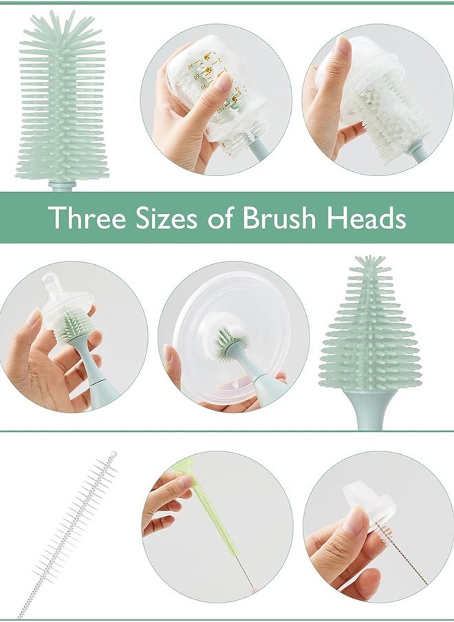 Bottle Brush Kit, Innovative Push-Press Design for Better Cleaning - Baby Bottle Cleaner Brush for Baby Bottle, Breast Pumps, Nipples, and More - Can Generate Foam for Better Cleaning - pzsku/Z79E6F834A0AE51F5B74FZ/45/_/1718180456/be44e475-009d-4edc-a3be-f6d4b52b1be8