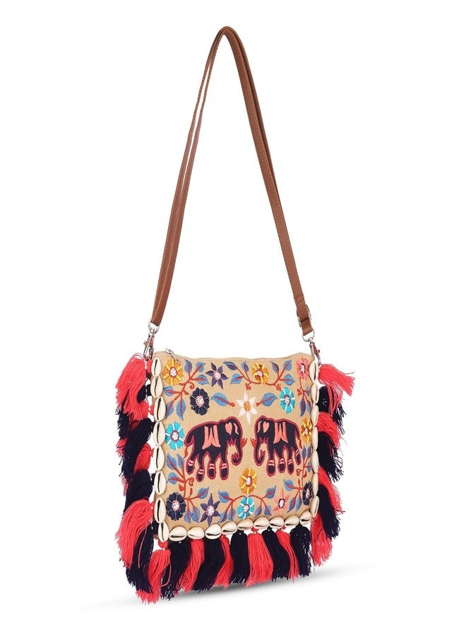 VASA Elephant Fmbellished sling bag - Image 1