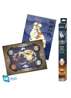 AVATAR - Set 2 Chibi Posters - Appa & Map  (52x38)  x4