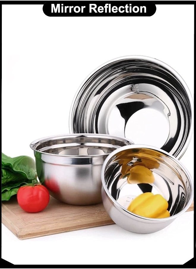 A TO Z 26 cm Stainless Steel Mixing Bowl – 3 Liter Capacity, 14 cm Deep – Mirror Finish, Durable, Multi-Purpose for Mixing, Baking, Salad & Serving  - Image 4