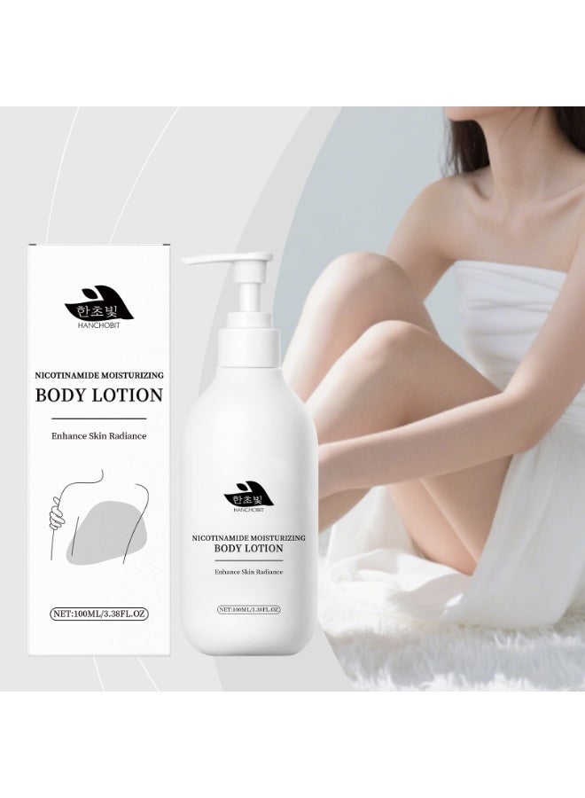HANCHOBIT Nicotinamide Moisturizing Body Lotion, 100ML - Enhance Skin Radiance, Hydrating Body Lotion for All Skin Types, Lightweight & Non-Greasy - Image 1
