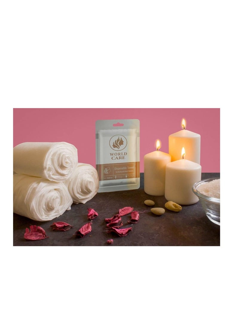 WORLD CARE - One time use towel size 100X50 cm highly absorbent gentle and soft 50 pieces - Image 1